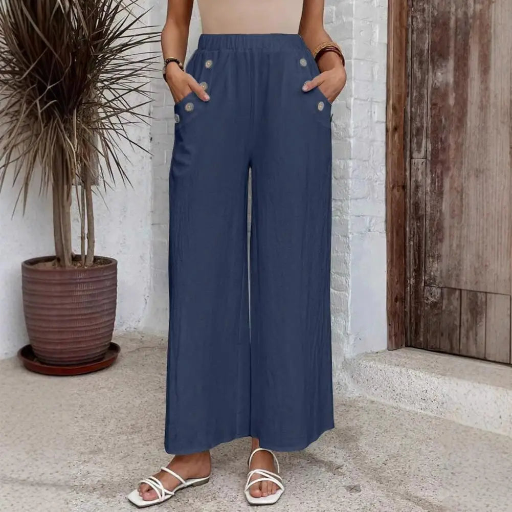 Rhea | Linen Wide-Leg Pants