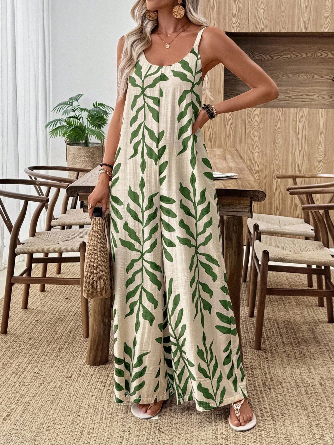 Ivy™ - Tropical Wide-Leg Jumpsuit