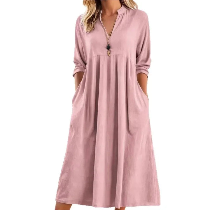 Roslyn™ - Linen A-Line Beach Dress