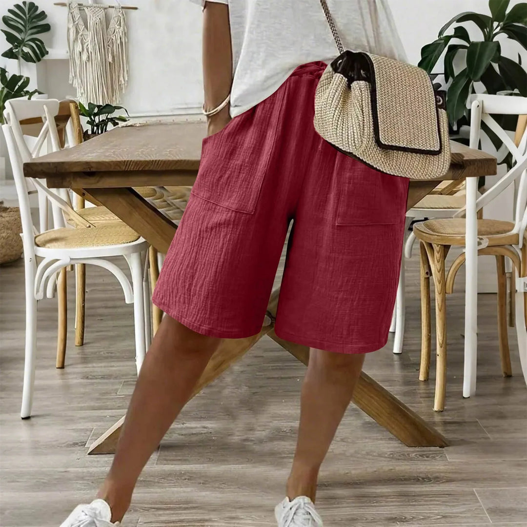 Sienna | Linen-Cotton Shorts