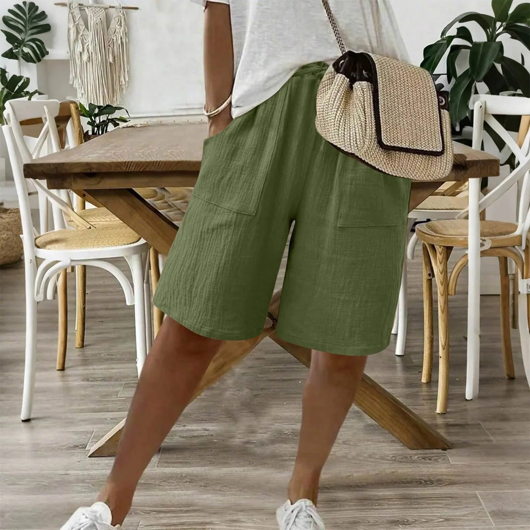 Sienna | Linen-Cotton Shorts