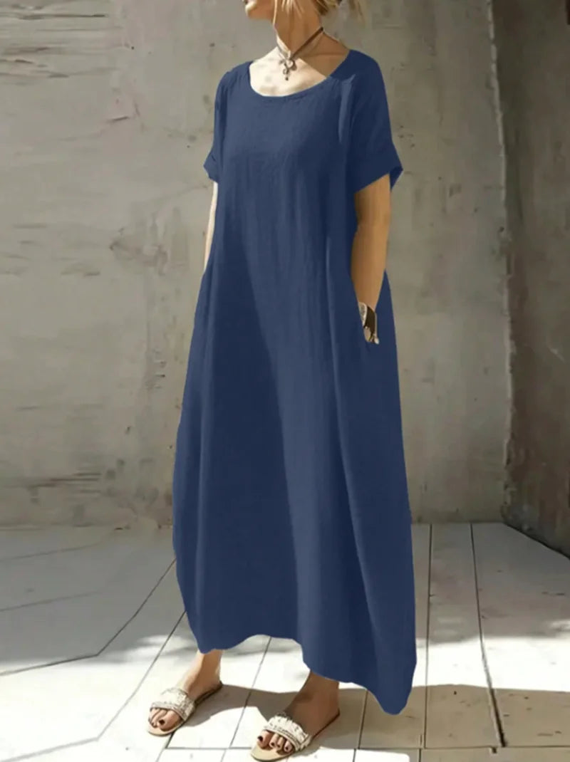 Mona™ - Plus Size Solid Maxi Dress