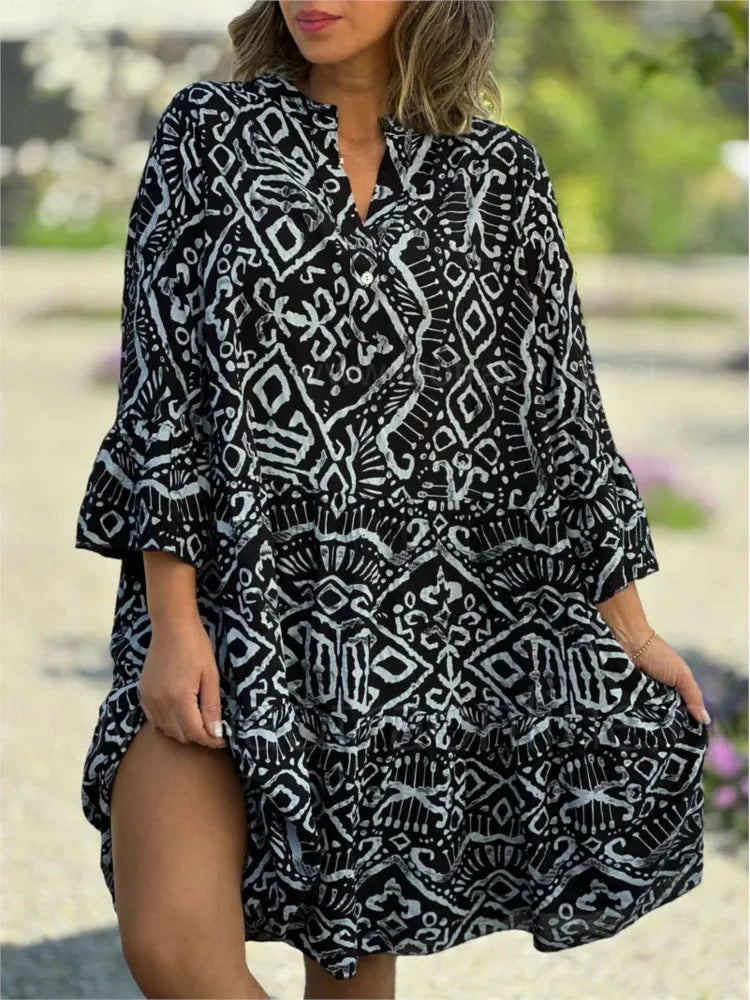 MARINA | Effortless Boho Shirt Dress
