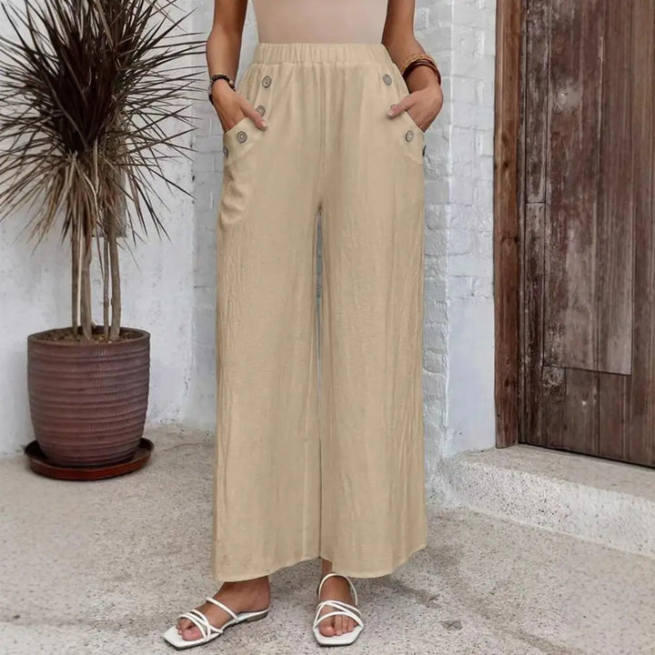 Rhea | Linen Wide-Leg Pants
