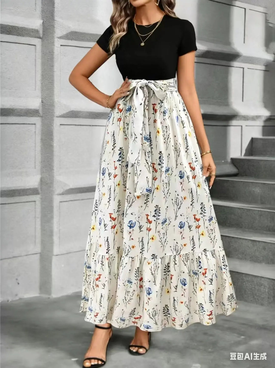 Callie™ - Floral A-Line Shirt Dress