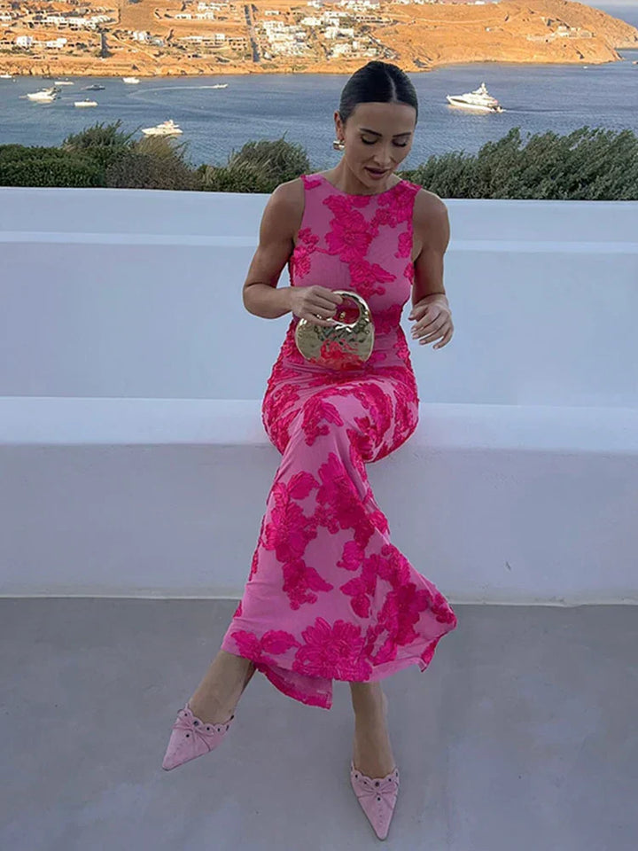 Lily | Floral Maxi Wedding Guest Dress