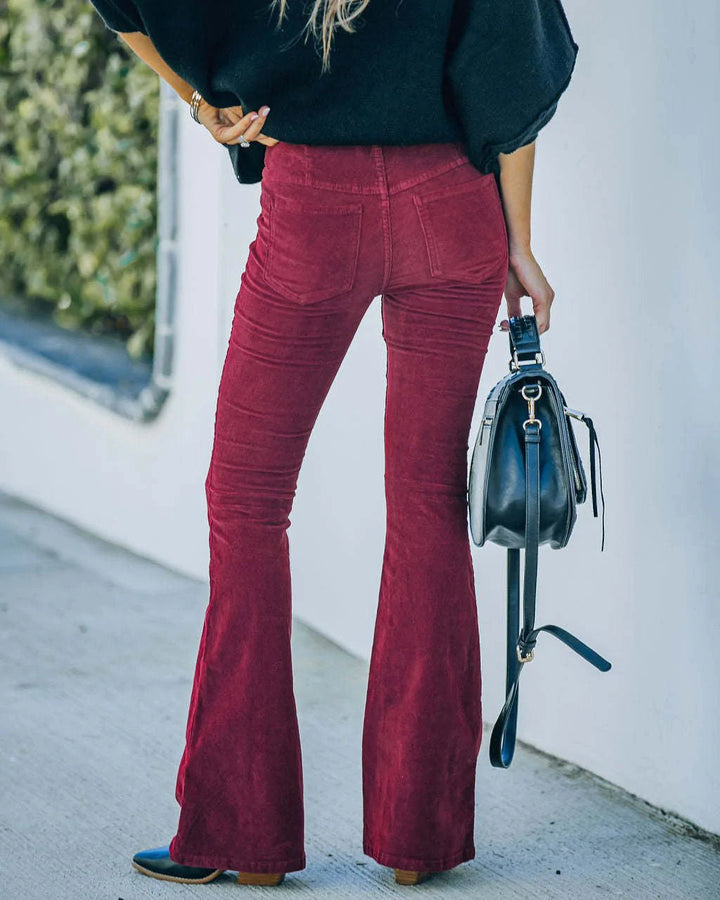 Freesia | Linen Flared Pants