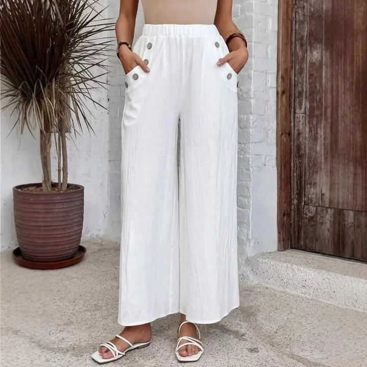 Rhea | Linen Wide-Leg Pants