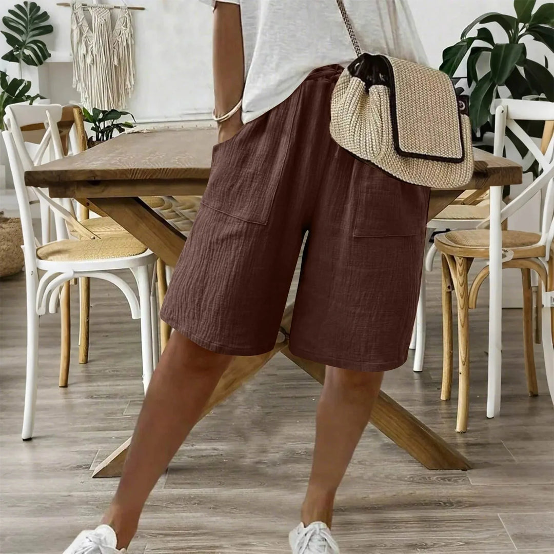 Sienna | Linen-Cotton Shorts