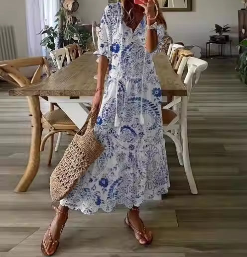 Danielle - Flattering Maxi Boho Dress