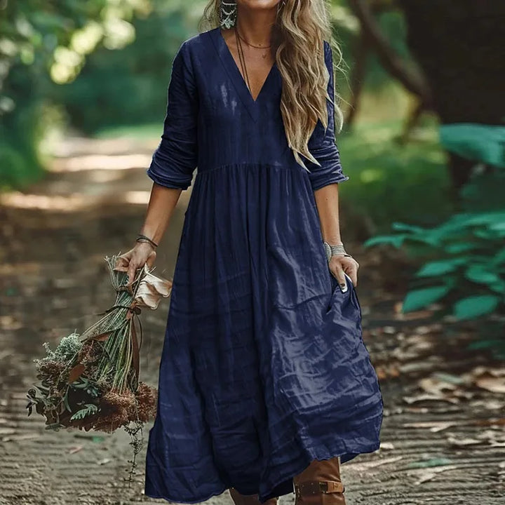 Petra™ - Cotton Linen Maxi Dress