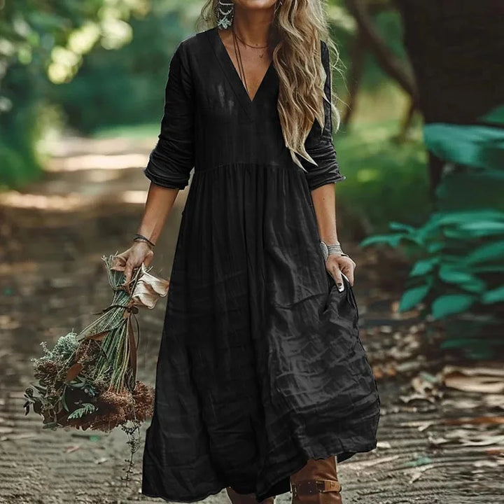 Petra™ - Cotton Linen Maxi Dress