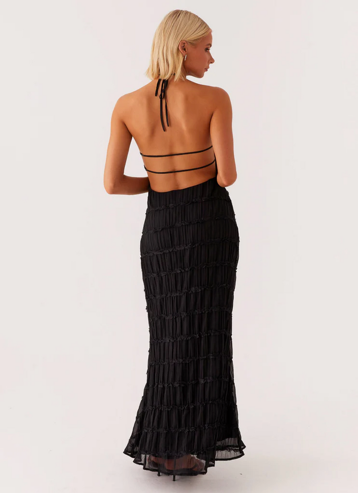 Jolene | Halter Maxi Wedding Guest Dress