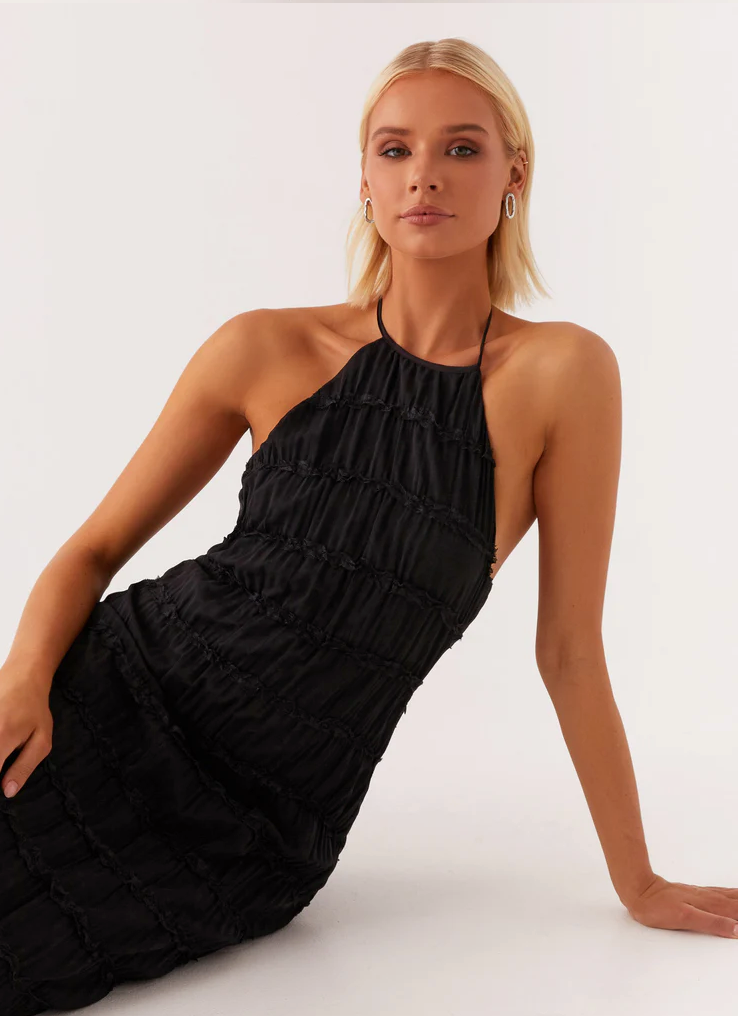 Jolene | Halter Maxi Wedding Guest Dress