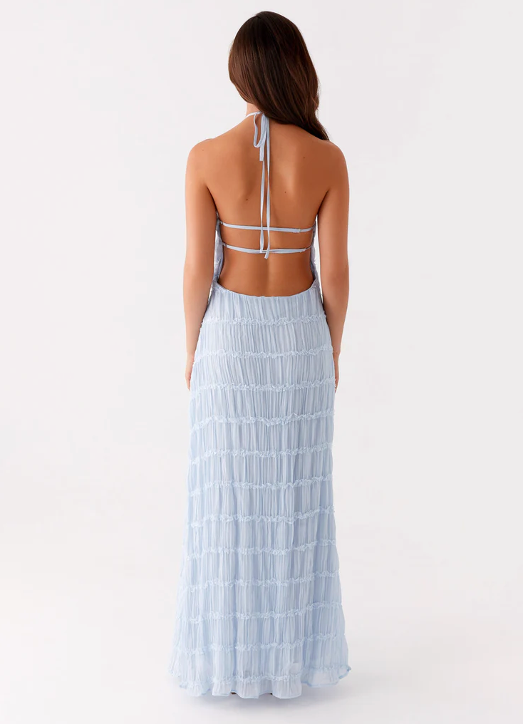 Jolene | Halter Maxi Wedding Guest Dress
