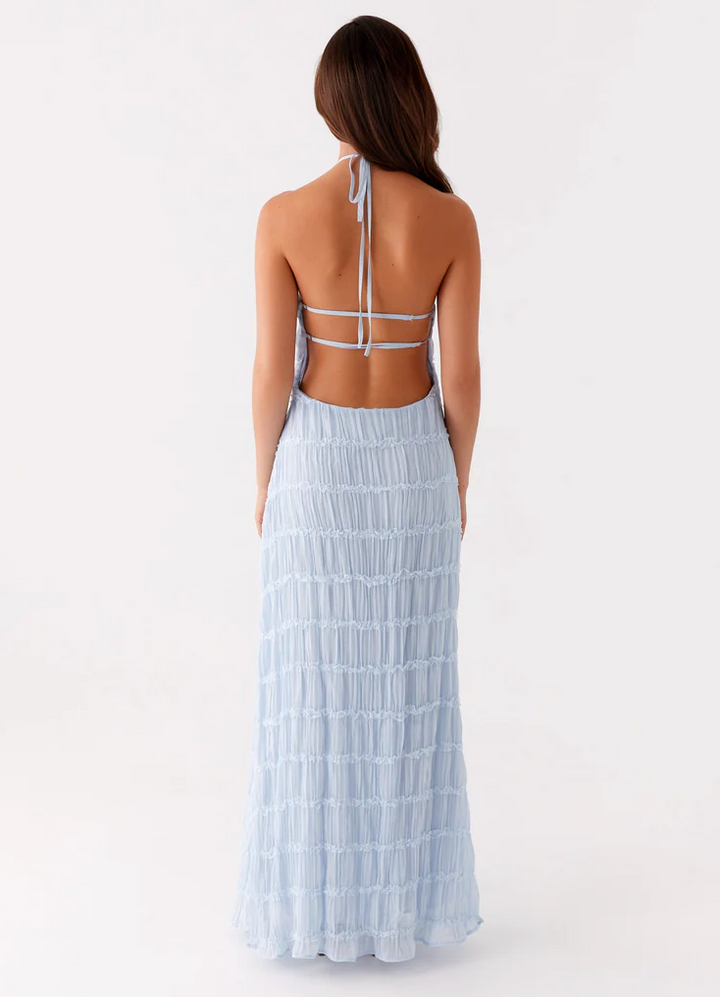Jolene | Halter Maxi Wedding Guest Dress