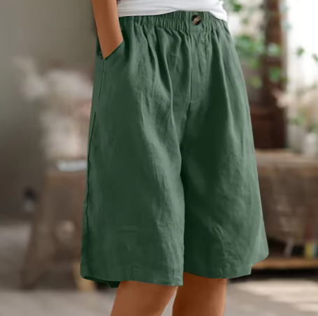 Frances | Linen-Cotton Comfort Shorts