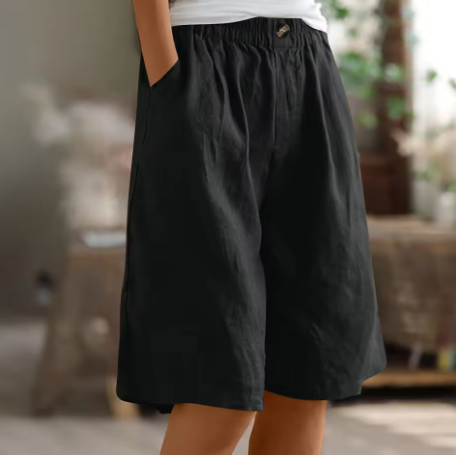 Frances | Linen-Cotton Comfort Shorts