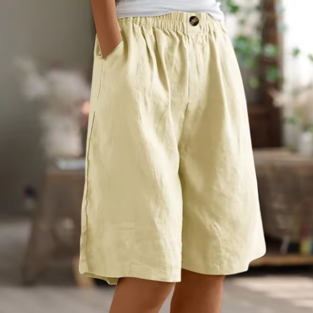 Frances | Linen-Cotton Comfort Shorts