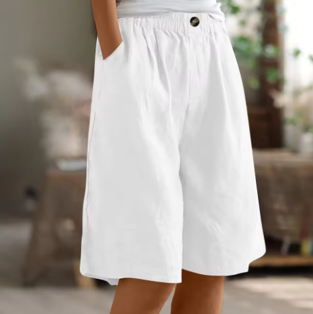 Frances | Linen-Cotton Comfort Shorts