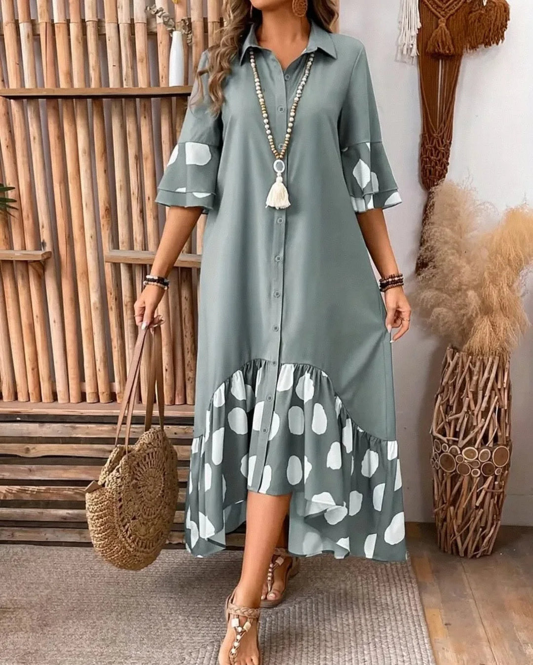 Dora™ - Polka Dot Flared Dress
