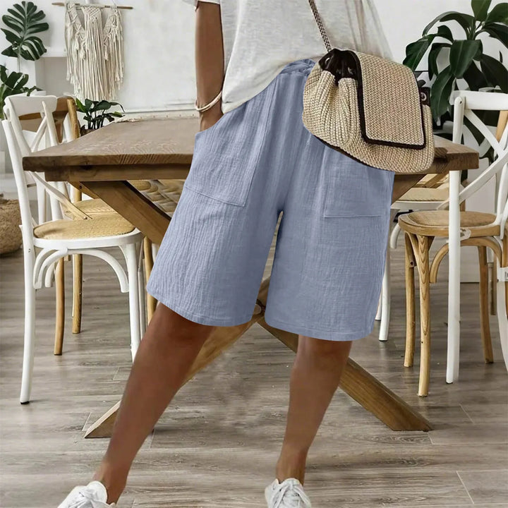Sienna | Linen-Cotton Shorts