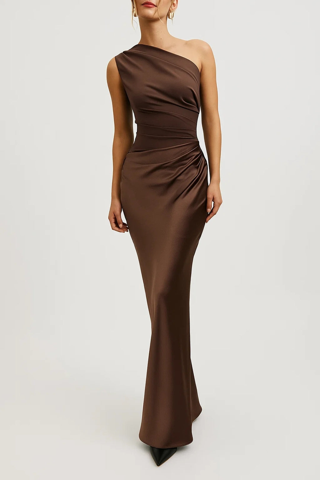 Bianca | One-Shoulder Maxi Wedding Guest Dress
