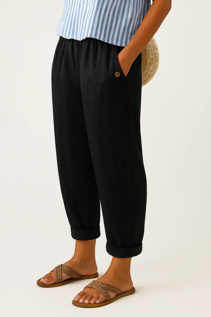 Elara | Linen Casual Trousers