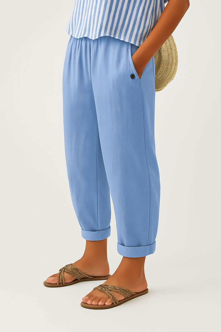 Elara | Linen Casual Trousers