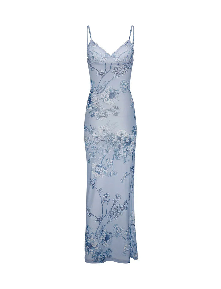 Vivian | Floral Lace Maxi Wedding Guest Dress
