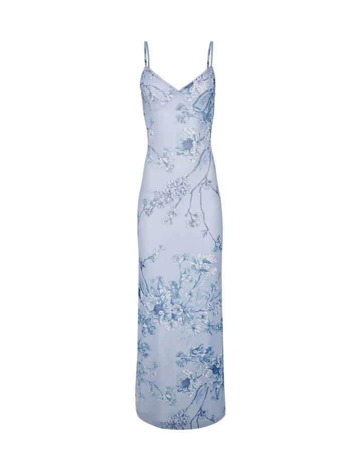 Vivian | Floral Lace Maxi Wedding Guest Dress