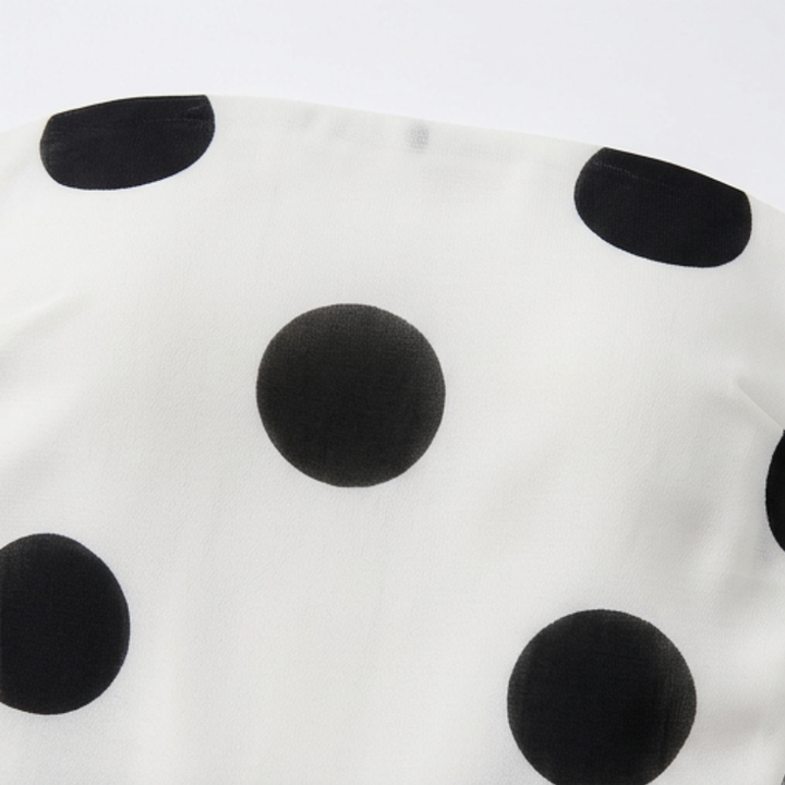Soliana™ – Sheer Tiered Polka Dot Dress