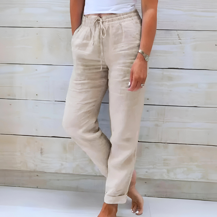 Susan | Linen Elastic Pants