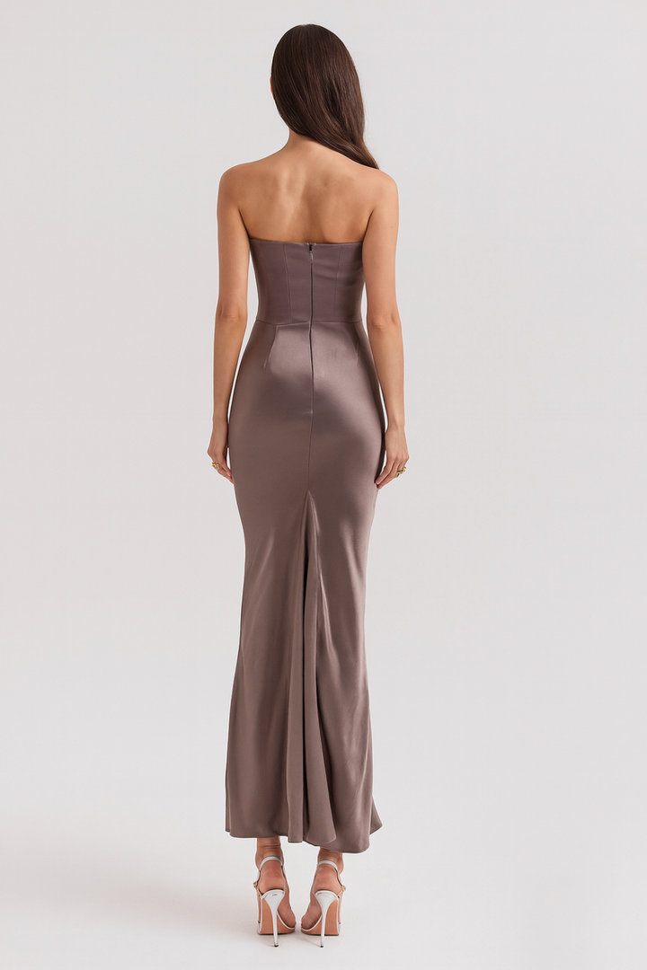 Danielle | Strapless Maxi Wedding Guest Dress