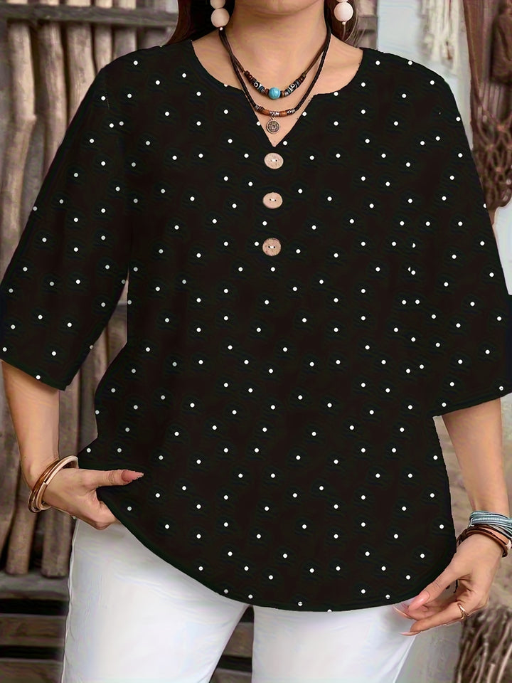 HARPER™ - Classic Polka Dot Everyday Blouse