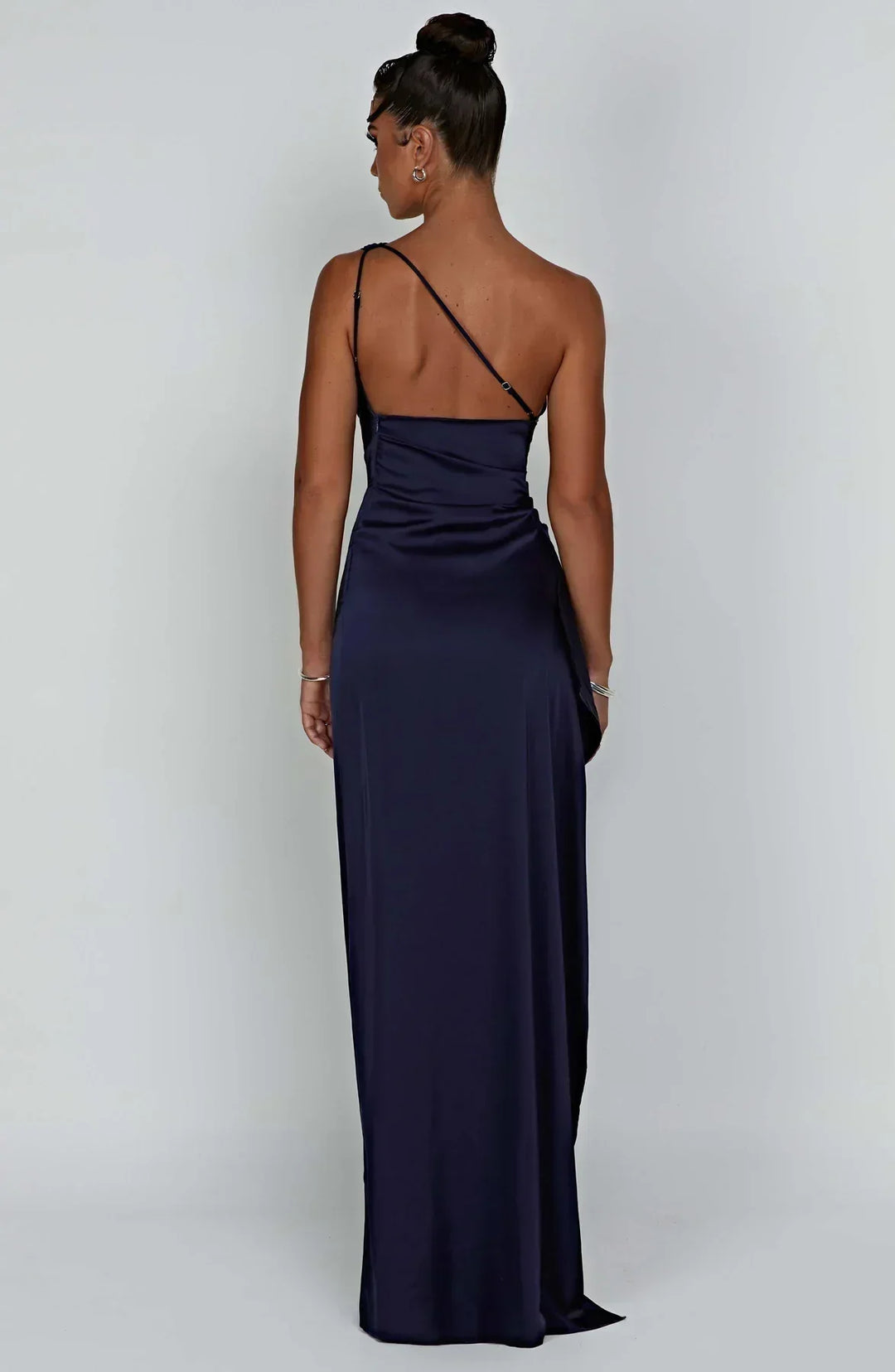 Isabeau | Satin One-Shoulder Wedding Guest Dress
