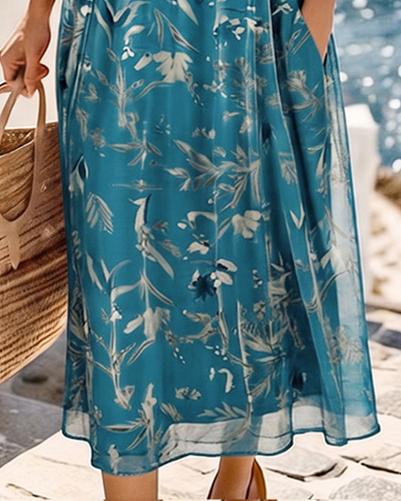 María | Loose and Lightweight Floral Midi Dress