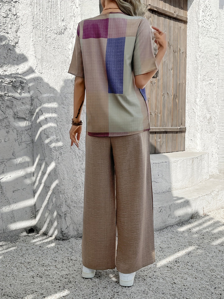 Elvara™ - Modern Patchwork 2-Piece Set