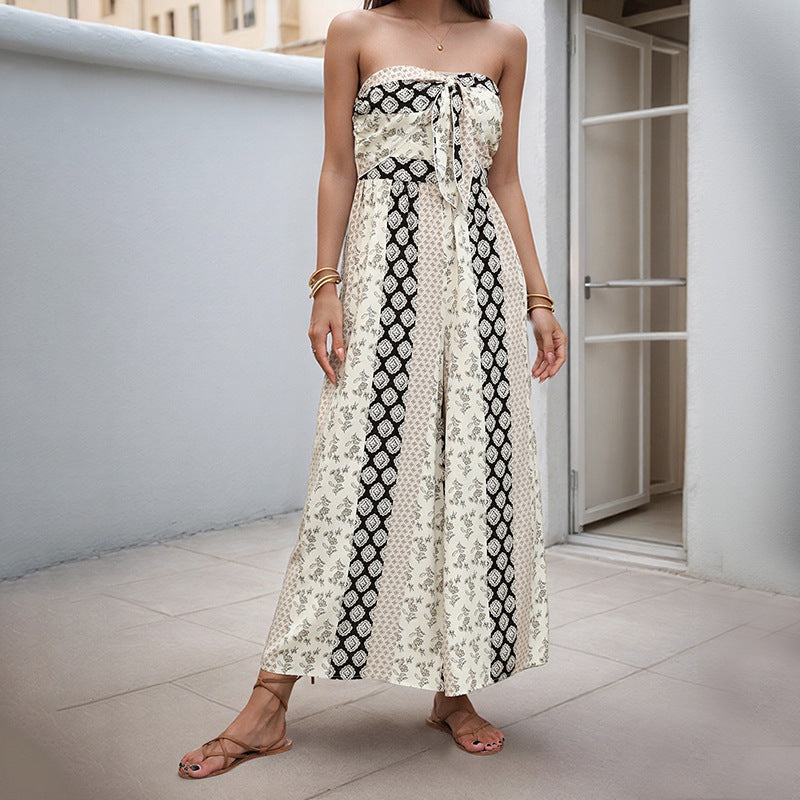 Camila | Stylish Strapless Jumpsuit