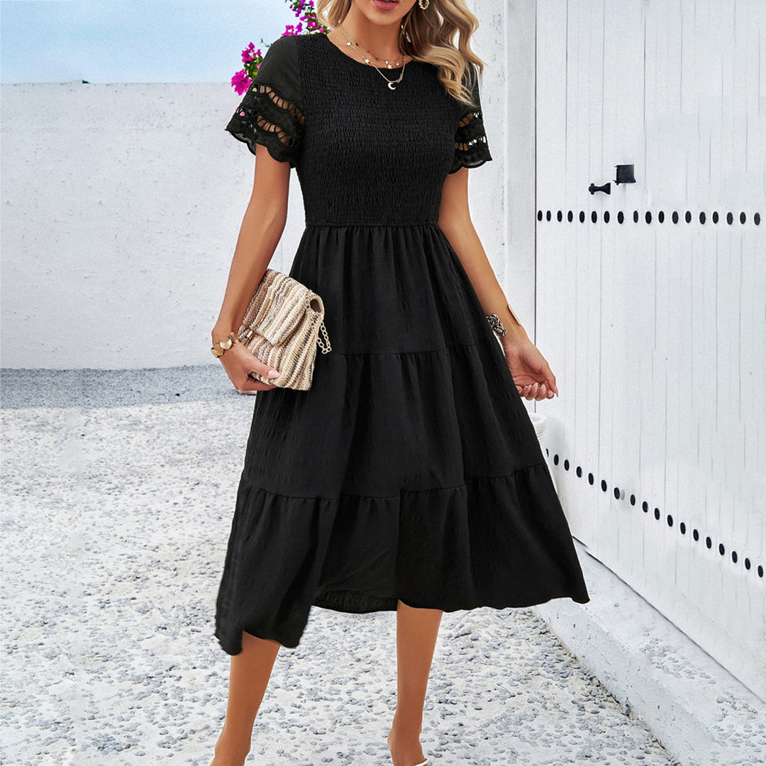 Marina | Romantic Smocked Midi Dress