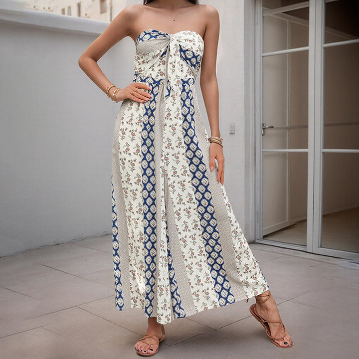 Camila | Stylish Strapless Jumpsuit