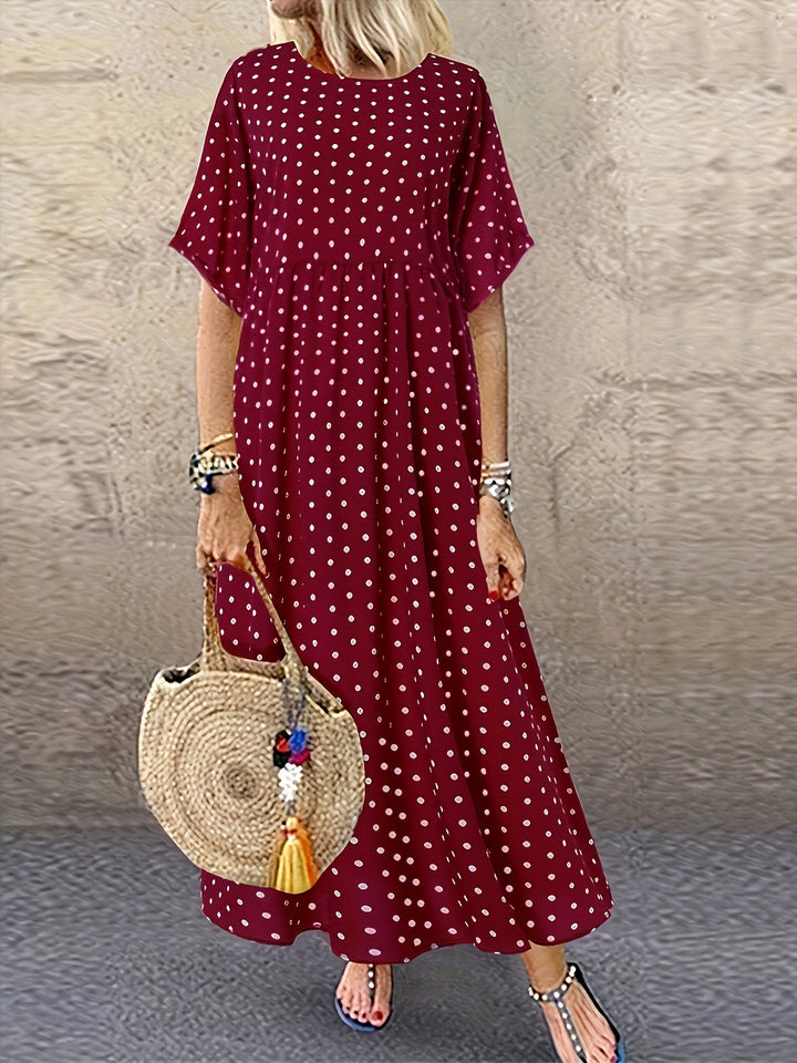 HAZEL – Plus Loose Short-Sleeve Dress