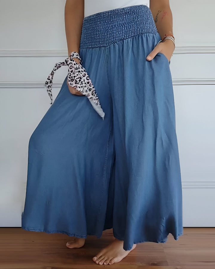Alva | Linen Pants with Elastic Waistband