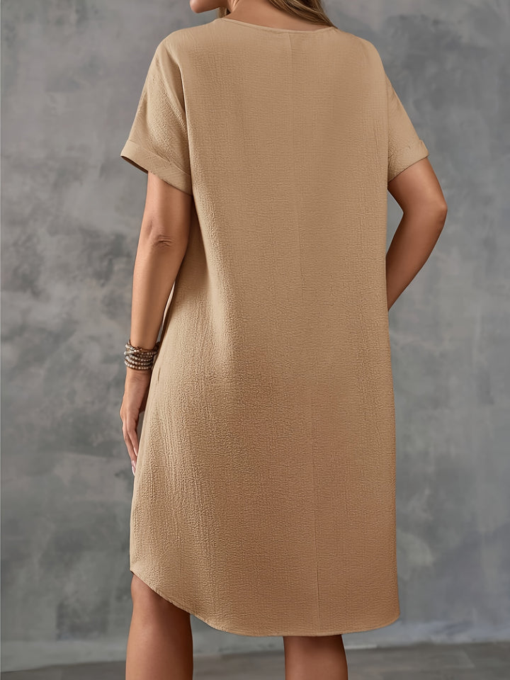 Sasha™ | Simple Round Neck Dress