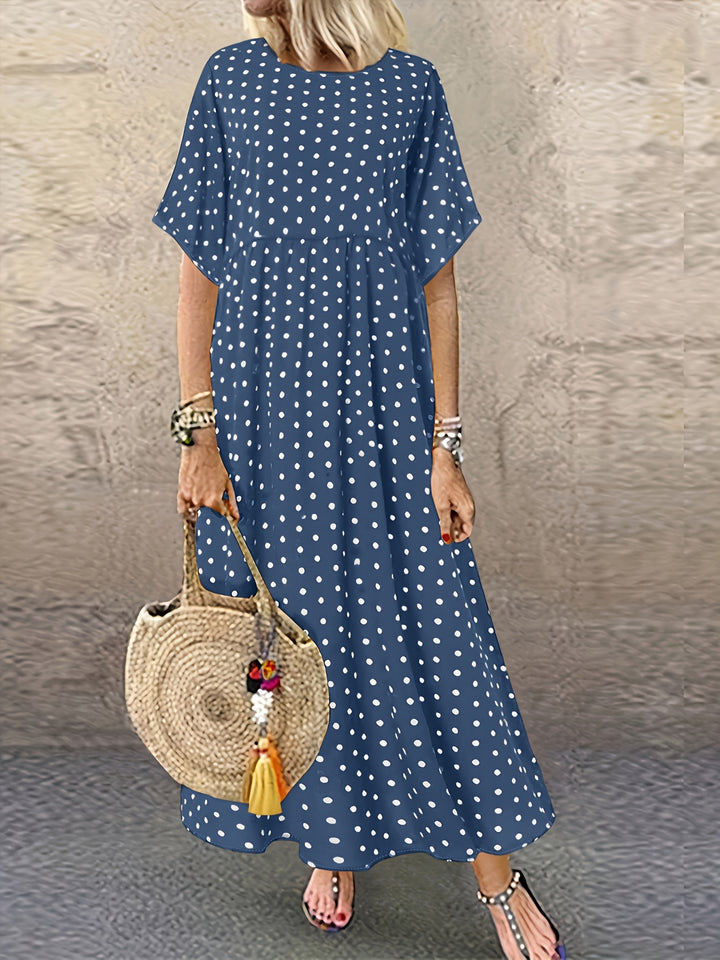 Dot™ - Retro Polka Dot Midi Dress