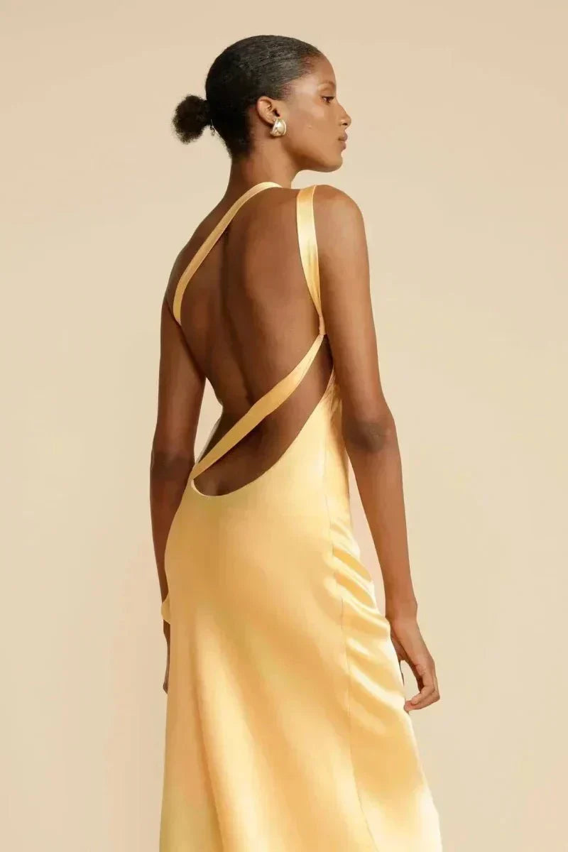 Odette | Satin One-Shoulder Wedding Guest Dress