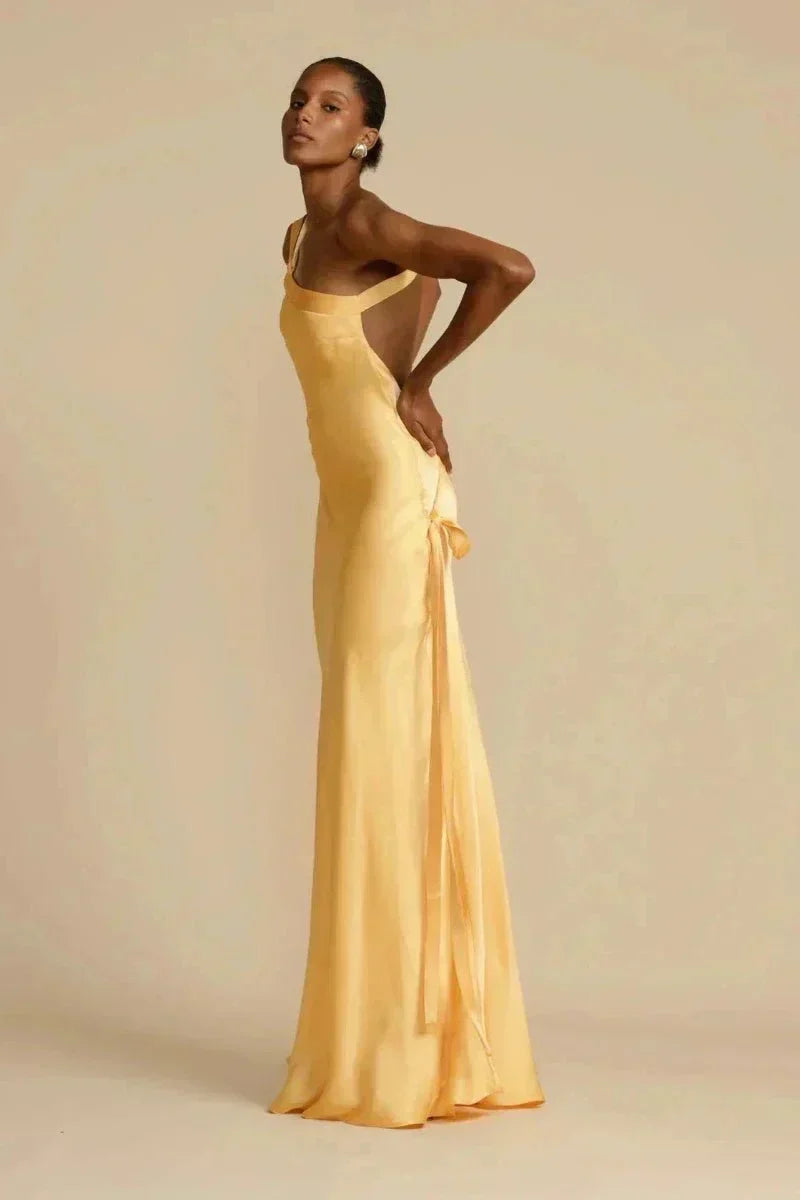 Odette | Satin One-Shoulder Wedding Guest Dress
