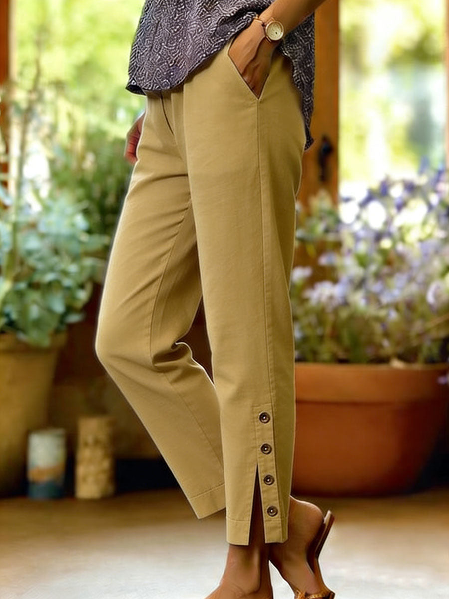Firoxa | Linen-Cotton Elegant Pants