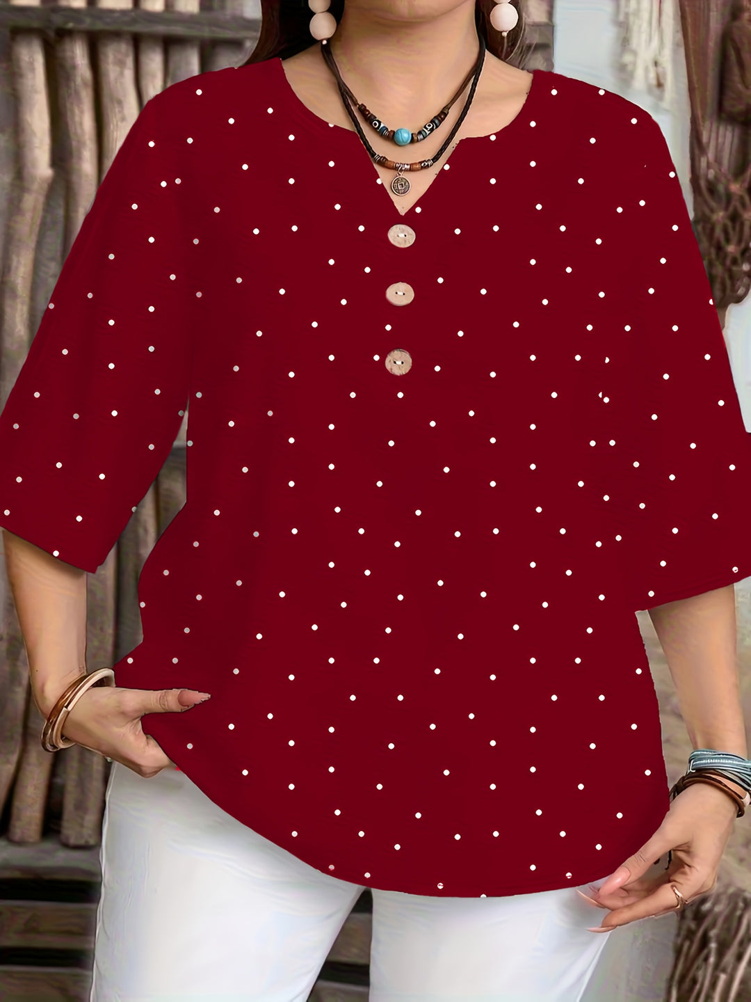 HARPER™ - Classic Polka Dot Everyday Blouse