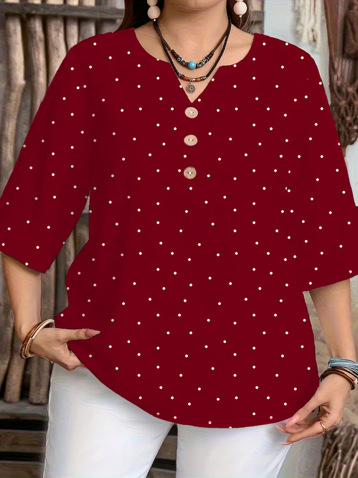 HARPER™ - Classic Polka Dot Everyday Blouse